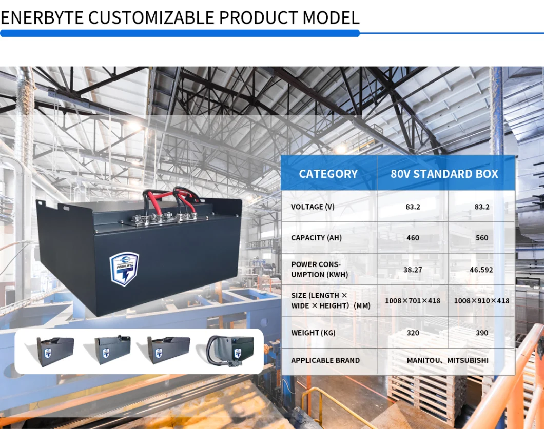 24V 200ah LiFePO4 Battery/Lithium Battery for Electric Forklift Truck with Battery Charger/Power Bank / Stracker/ Forklift Spare Parts/ Auto Parts